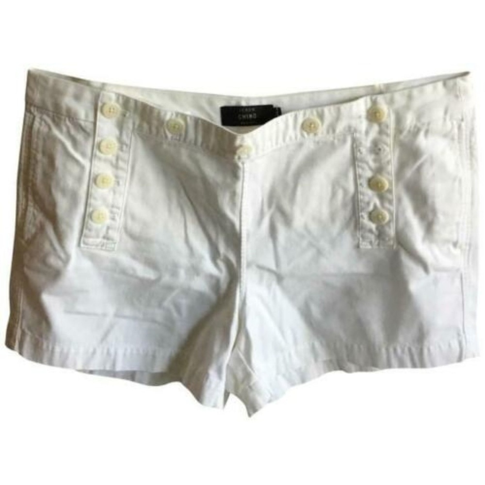 J.Crew White sailor Chino Shorts